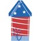 Patriotic USA Firecracker Shaped Fringed Guest Napkins - 16ct